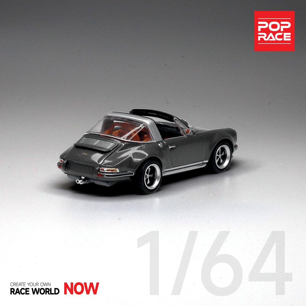 POPRACE 1:64 Singer Targa - Metal Grey PR64-SGTA-GY01