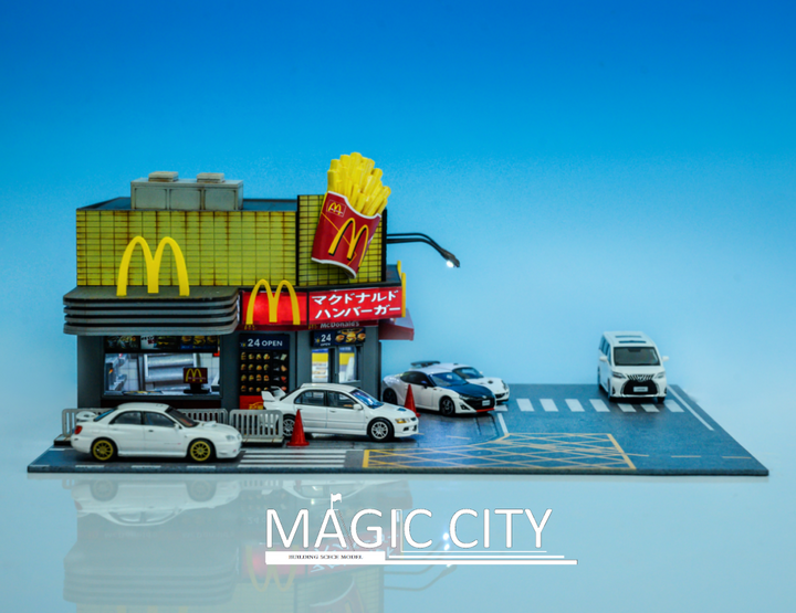 Magic City 1:64 Japanese Street View McDonald's Restaurant JP0005