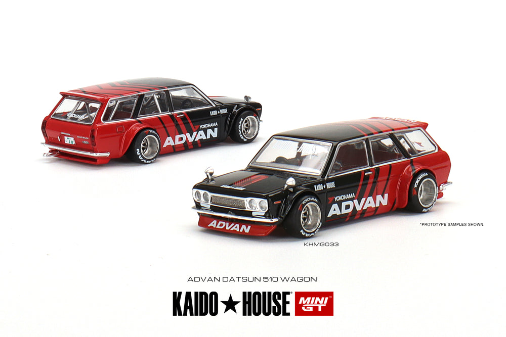 Kaido House + MINIGT 1:64 Datsun 510 Wagon ADVAN KHMG033