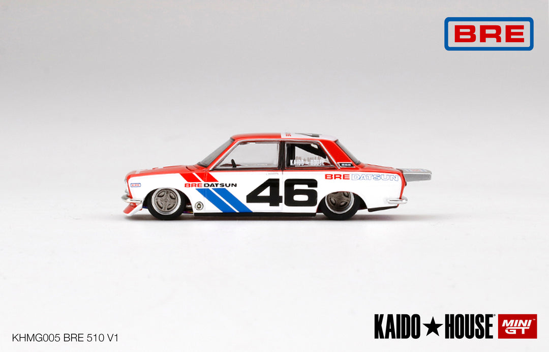 Kaido House x MINI GT 1:64 Datsun 510 Pro Street BRE510 V1 KHMG005 Side
