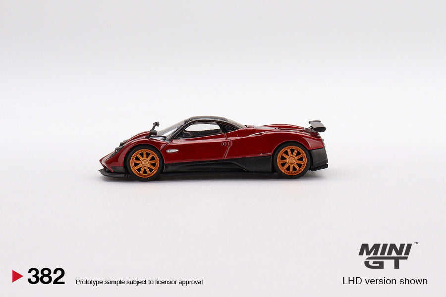 Mini GT 1:64 Pagani Zonda F Rosso Dubai LHD MGT00382-L Side