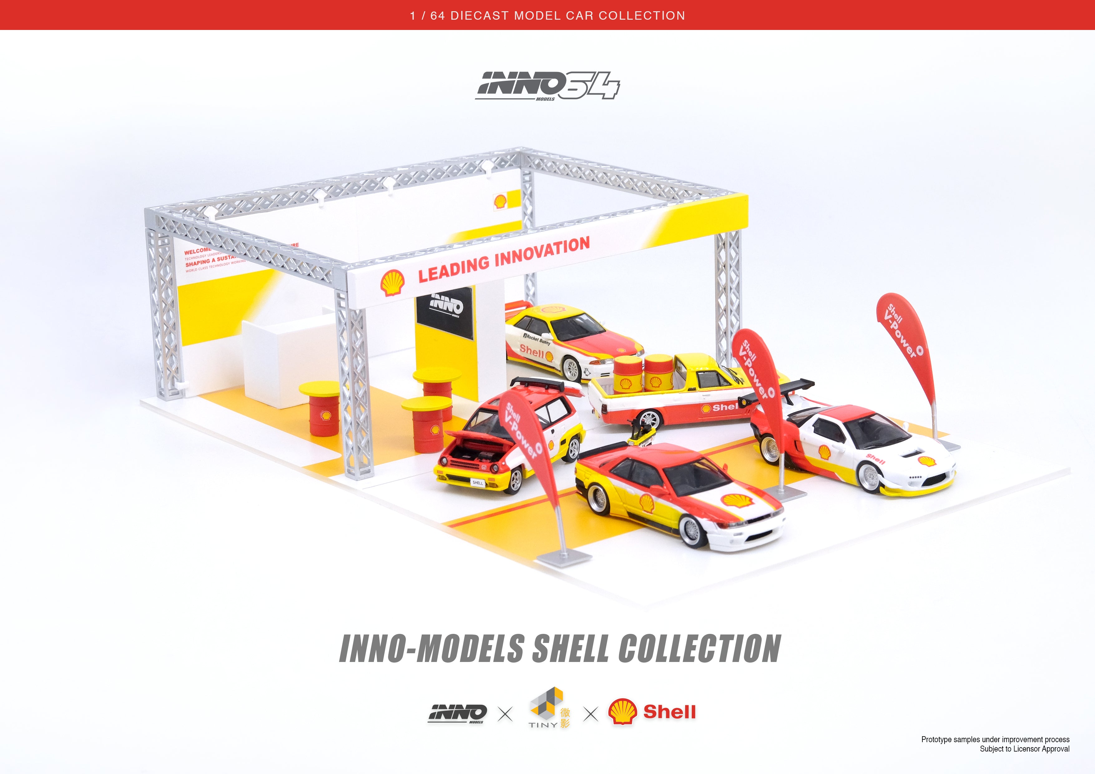 Inno64 1 64 SHELL Kiosk Diorama DIO64 001 SHELL Horizon Diecast