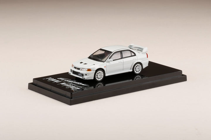 Hobby Japan 1:64 Mitsubishi Lancer GSR Evolution 6 T.M.E (CP9A) White HJ641033BW