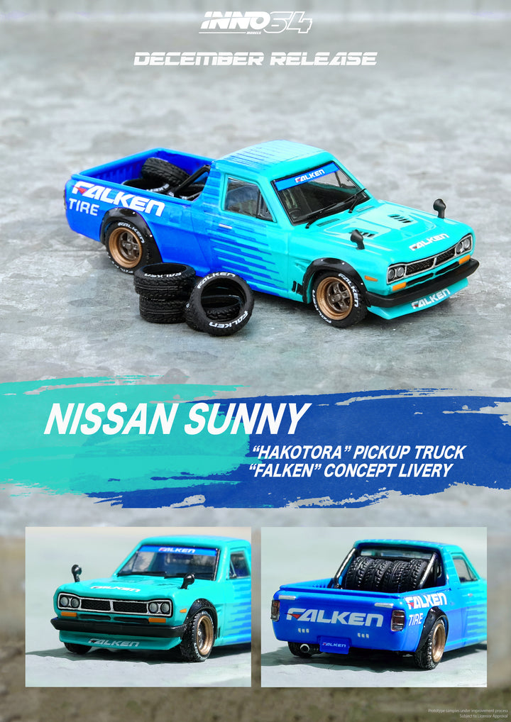 Inno64 1:64 Nissan Sunny Hakotora Falken Tires Concept Livery