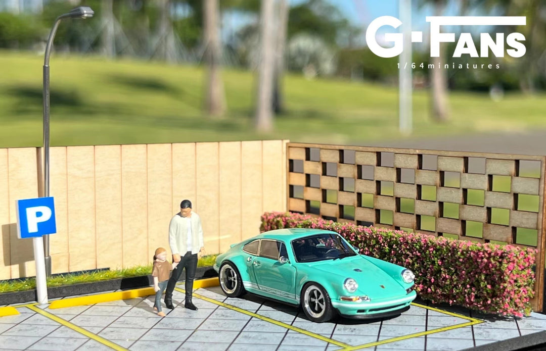 G.Fans 1:64 Diorama Garden Building Scene Model