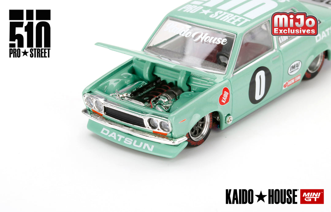 Kaido House x Mini GT 1:64 Datsun 510 Pro Street KDO510 LHD KHMG008