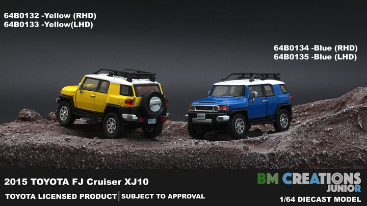 [Preorder] BM Creations 1:64 Toyota 2015 FJ Cruiser Blue - Horizon Diecast