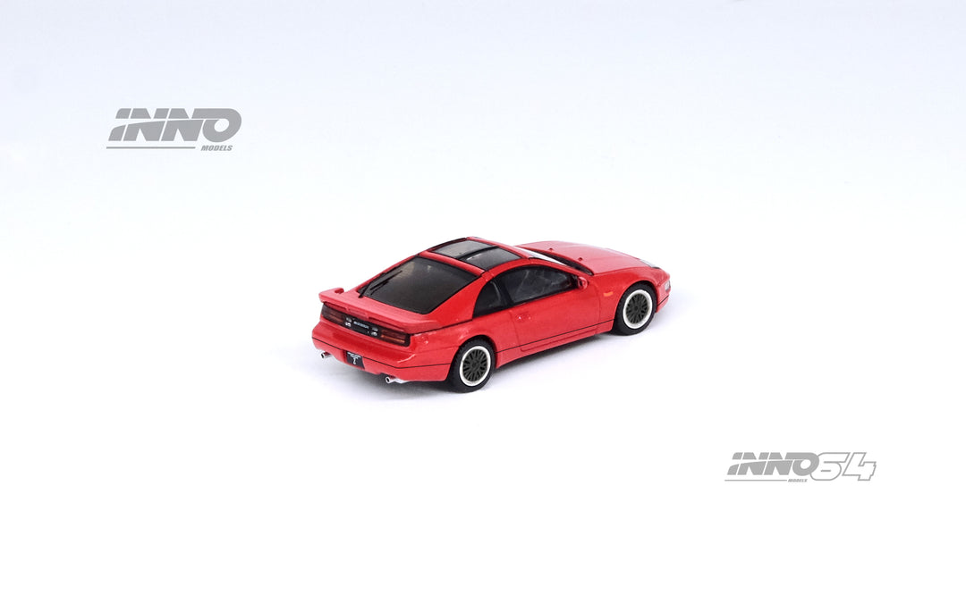 Inno64 1:64 Nissan Fairlady Z (Z32) Aztec Red With Extra Wheels IN64-300ZX-AZRE Rear