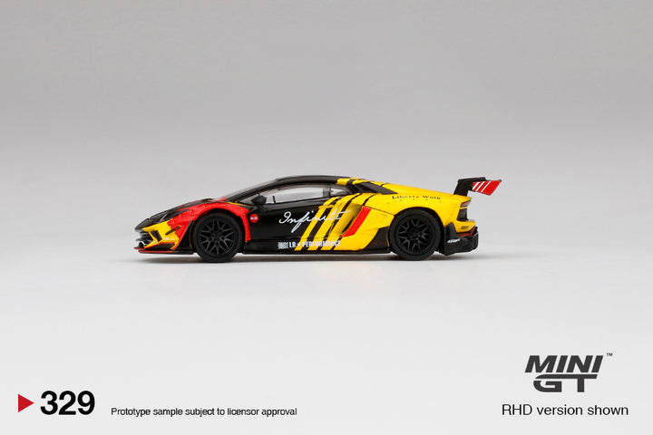Mini GT 1:64 LB★WORKS Lamborghini Aventador Limited Edition Infinite Motorsports LHD MGT00329-R Side