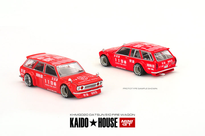Kaido House + MINIGT Datsun KAIDO 510 Wagon FIRE V1 KHMG020