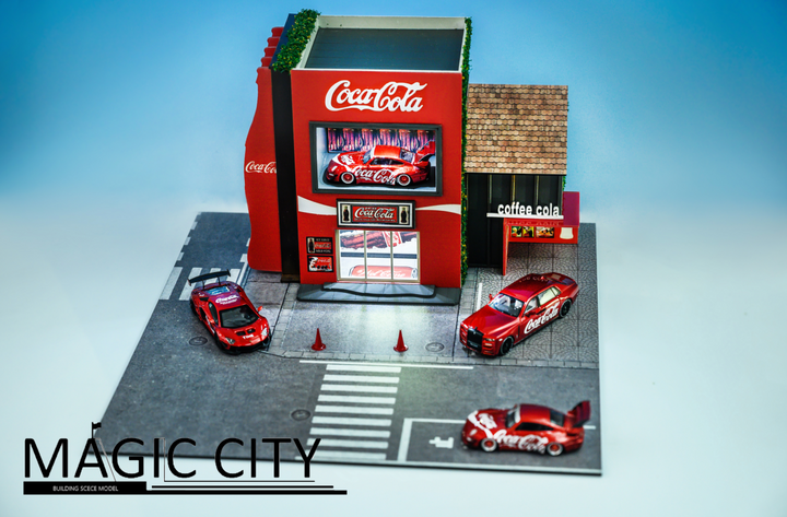 Magic City 1:64 Japanese Street View Cola Showroom