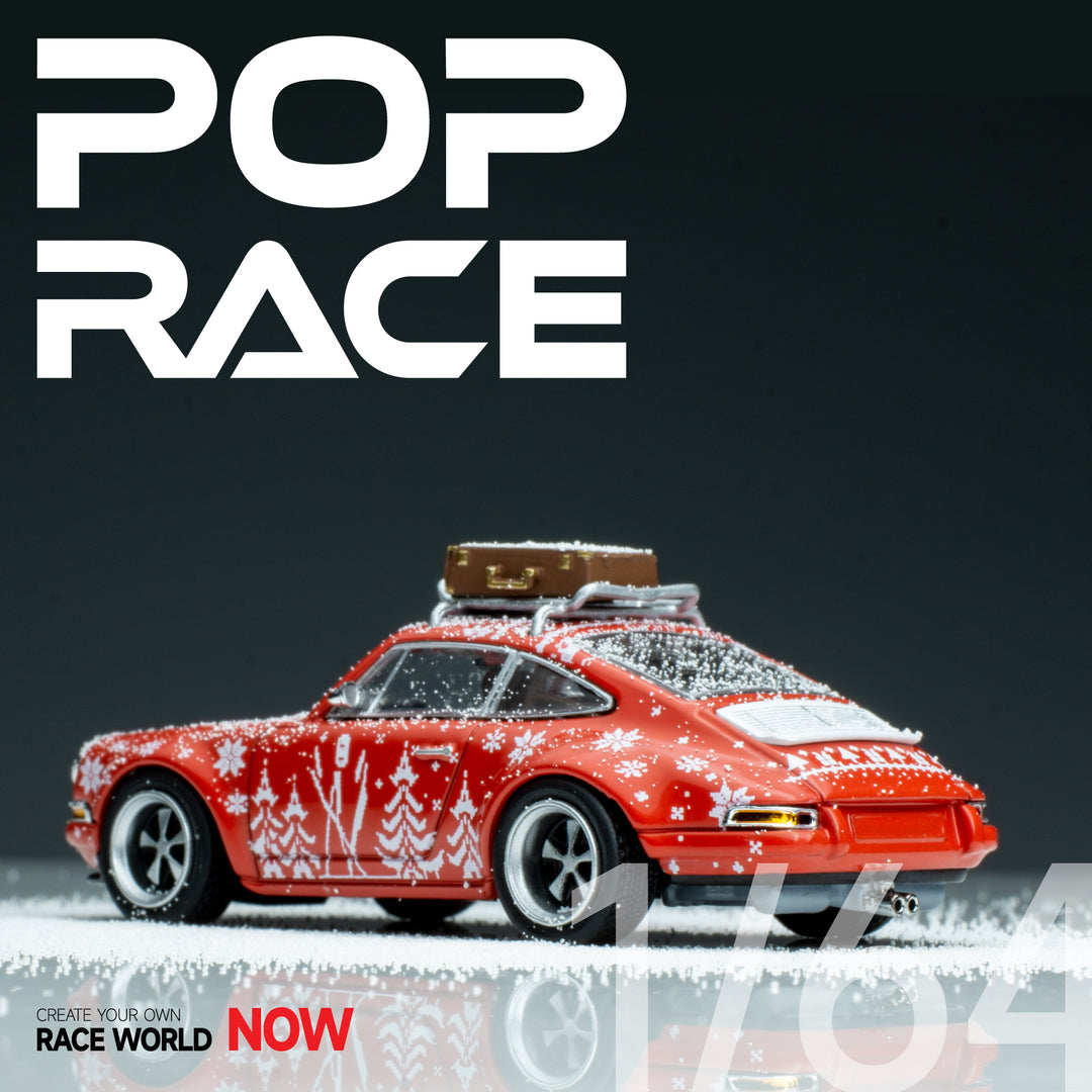 POPRACE 1:64 Porsche 911 Singer Christmas Edition PR64-SGGR-CHR