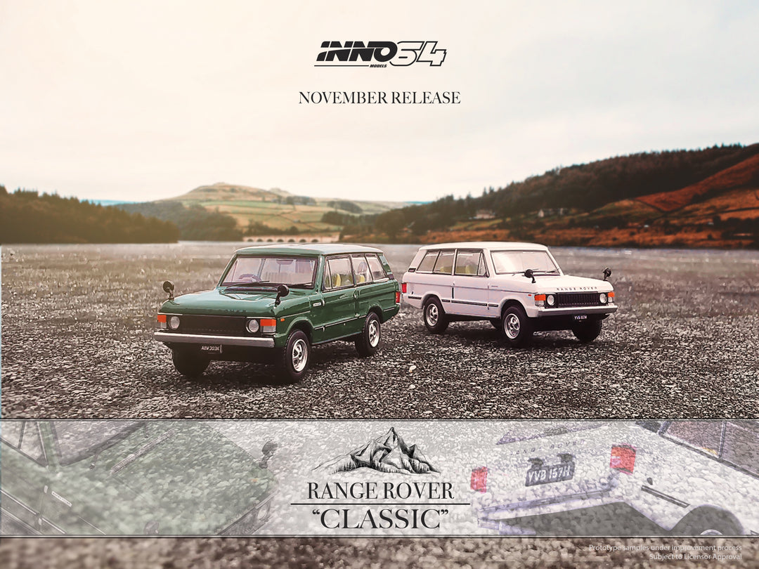 Inno64 1:64 Range Rover Classic Lincoln Green / White