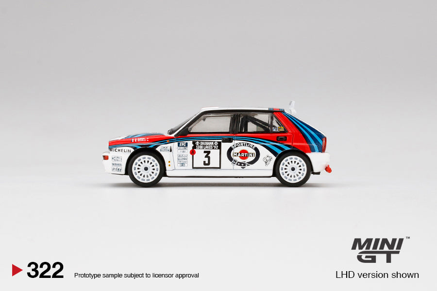 Mini GT 1:64 Lancia Delta HF Integrale Evoluzione 1992 Rally LHD MGT00322-L Side
