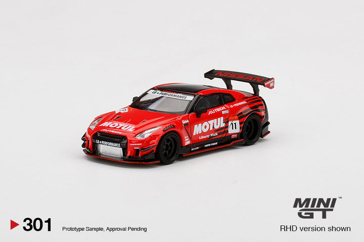 Mini GT 1:64 LB★WORKS GT-R R35 Type 2, Rear Wing ver 3 Infinite MOTUL RHD MGT00301-R