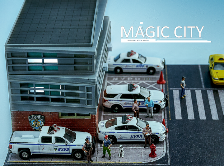 Magic City 1:64 US Diorama New York Police Station