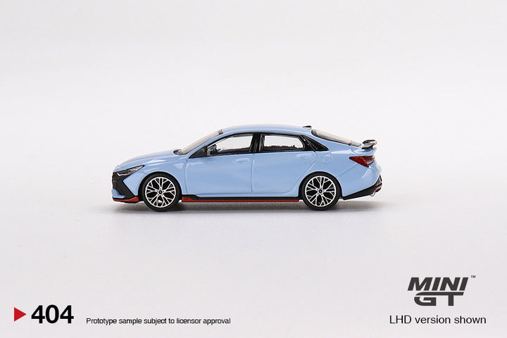 Mini GT 1:64 Hyundai Elantra N Performance Blue LHD MGT00404 Side