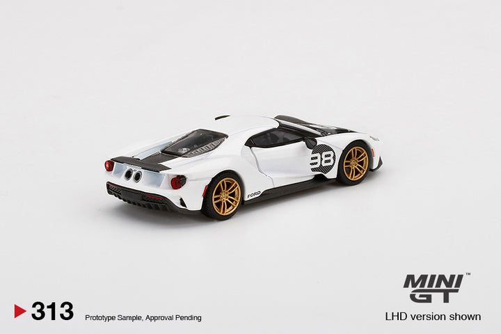 Mini GT 1:64 Ford GT 2021 Ken Miles Heritage Edition LHD MGT00313-L Rear