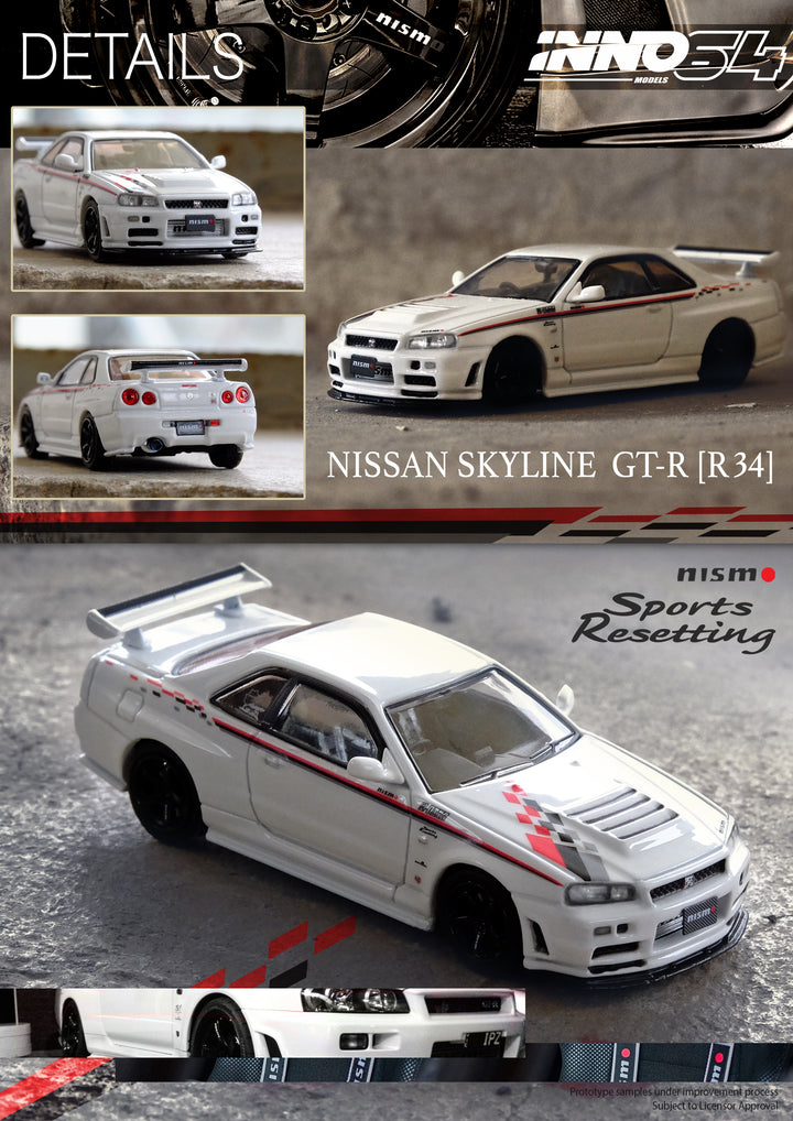 Inno64 Nissan Skyline GT-R (R34) Nismo Sports Resetting IN64-R34RT-NSR