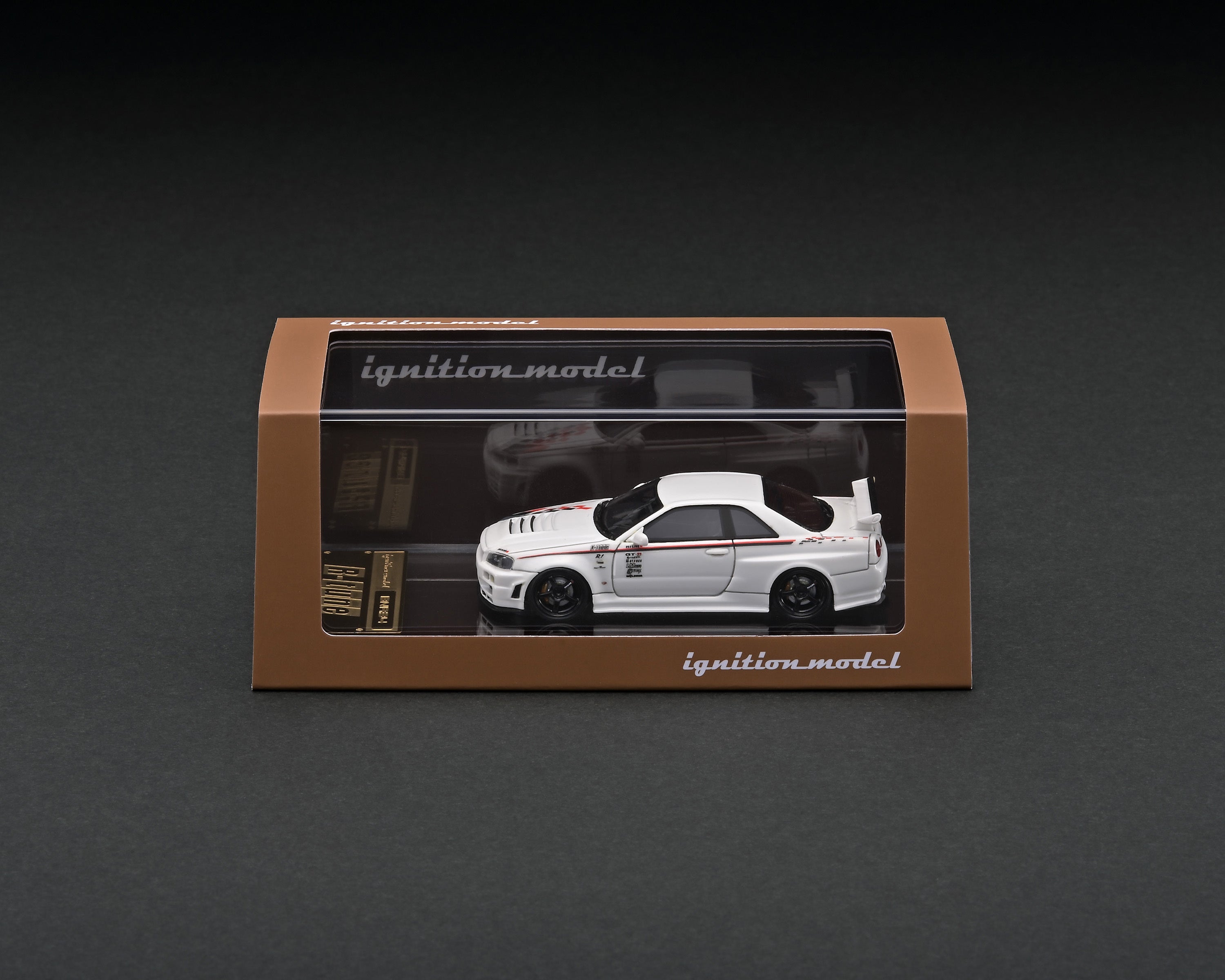 交換無料！ GT-R R34 Nismo Model1:64 Ignition R-tune IG2575 White ミニカー