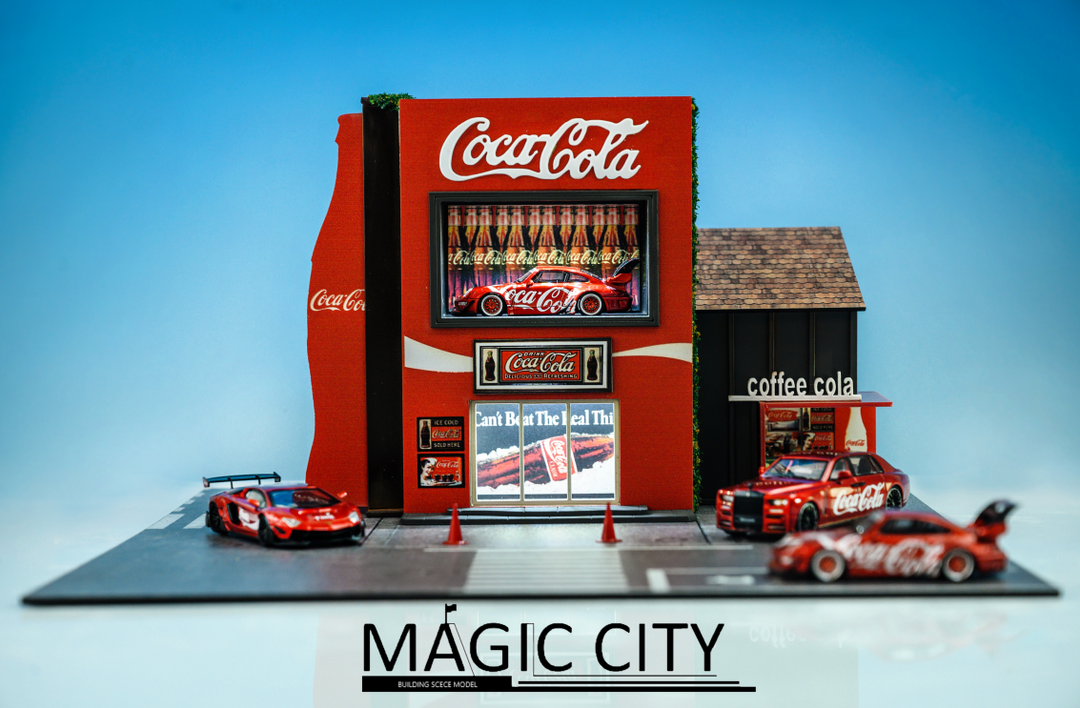 Magic City 1:64 Japanese Street View Cola Showroom JP0003