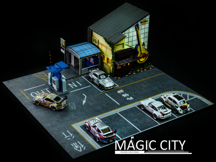 Magic City 1:64 Diorama RWB Roppongi Annual Gathering Rolling Stone Restaurant 110030