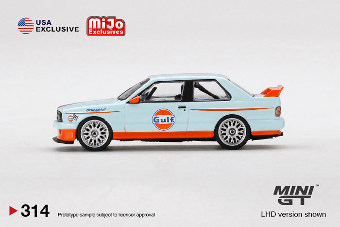 Mini GT 1:64 M3 E30 Gulf LHD MJ Exclusive