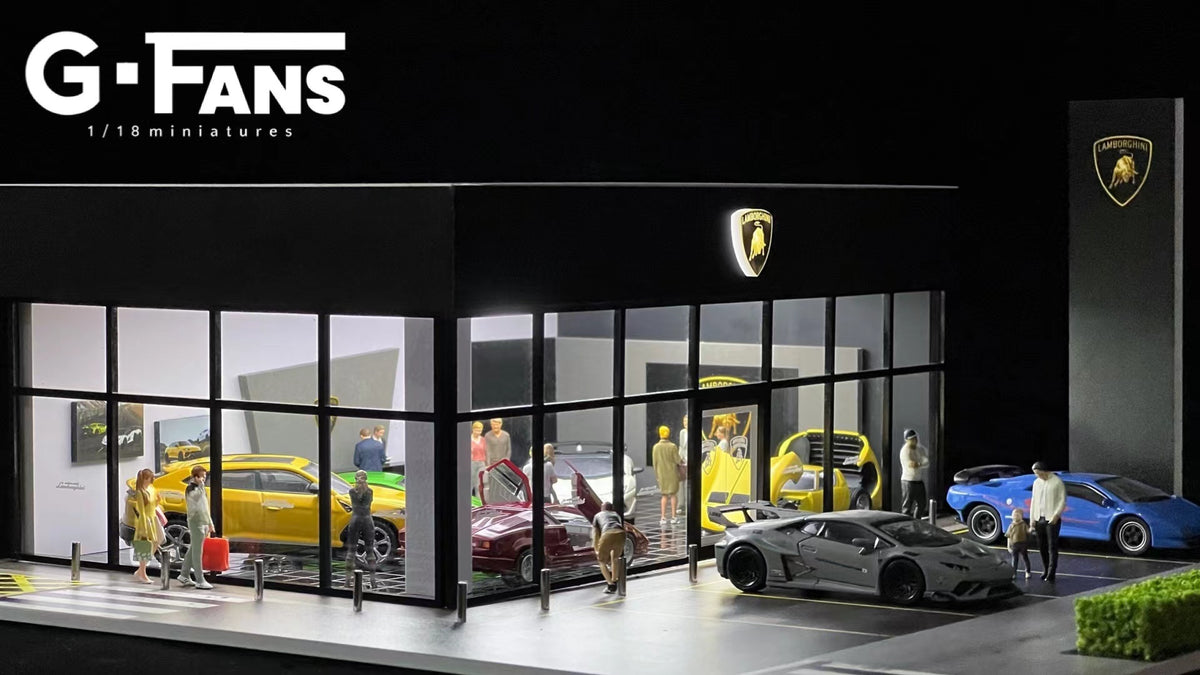 G.Fans 1:64 Diorama Lamborghini Display Center 710034 – Horizon Diecast