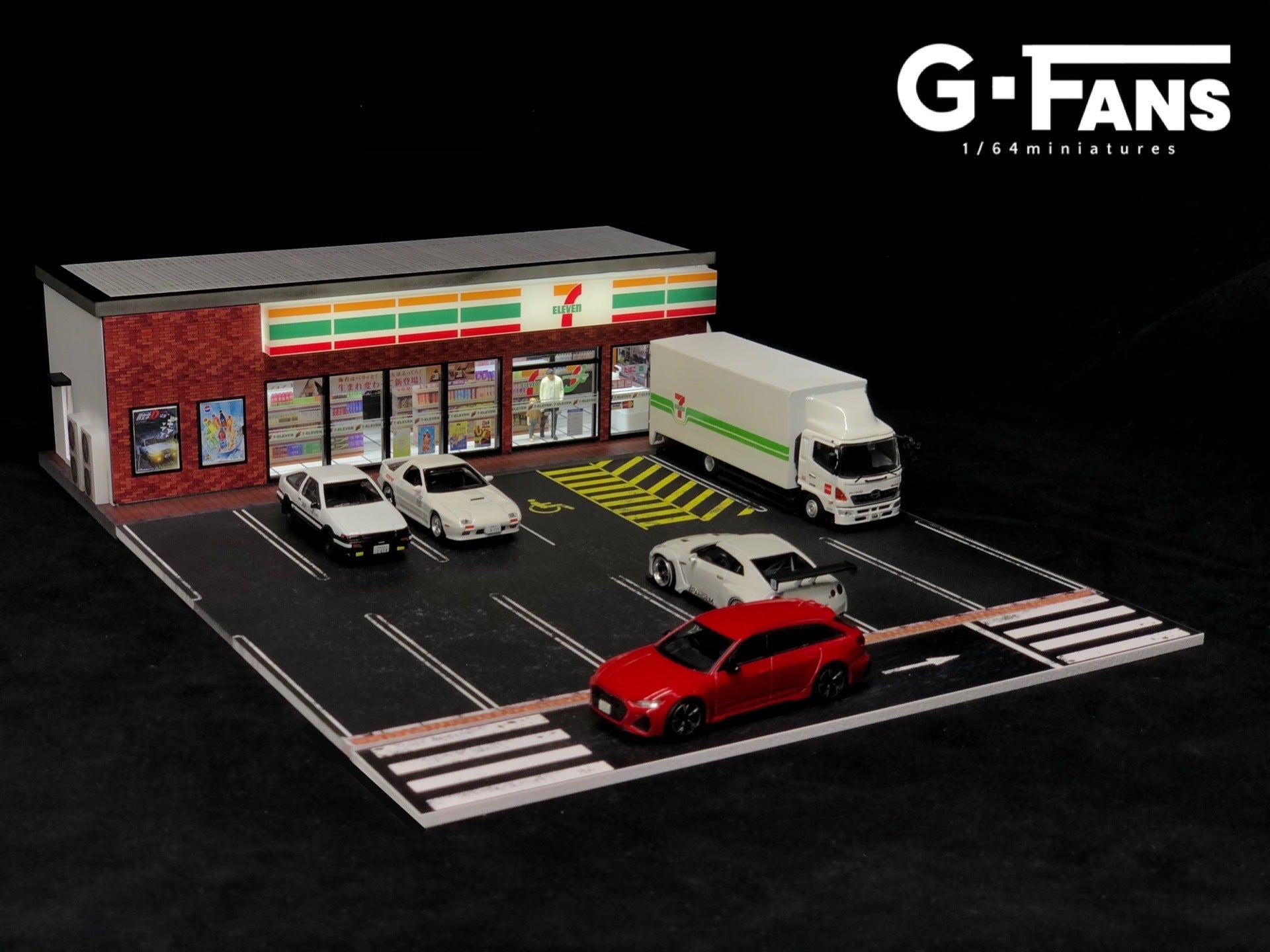 Preorder] G.Fans 1:64 7-Eleven Diorama – Horizon Diecast