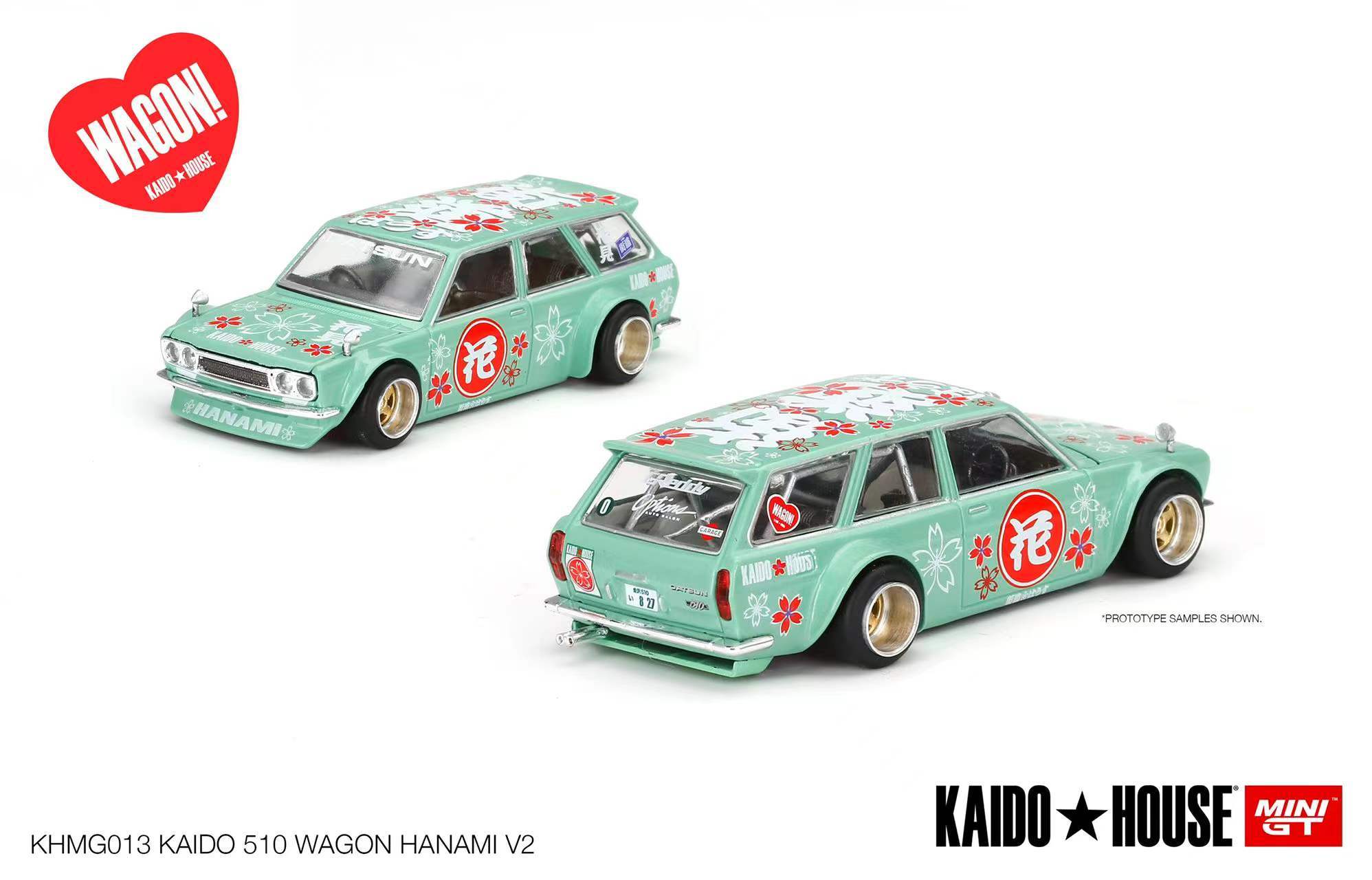 Kaido House + MINIGT 1:64 Datsun KAIDO 510 Wagon Hanami V2