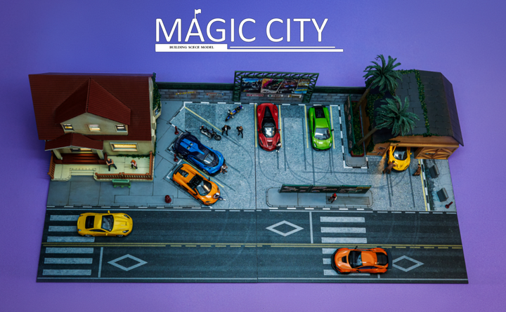 Magic City 1:64 Diorama - Fast and Furious Scene