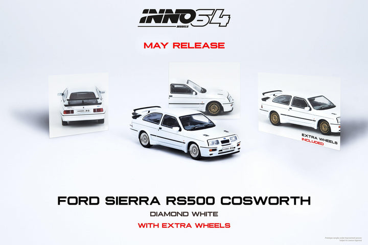Inno64 1:64 Ford Sierra RS500 Cosworth 1986 Diamond White IN64-RS500-DIWH