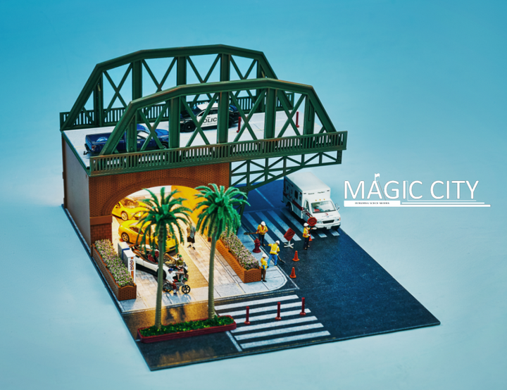 Magic City 1:64 Diorama American Street Scene - American Steel Bridge