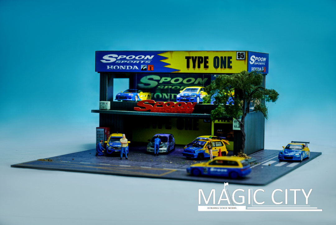 Magic City 1:64 Diorama Shell Gas Station & Display Building (cars &  figures NOT included)