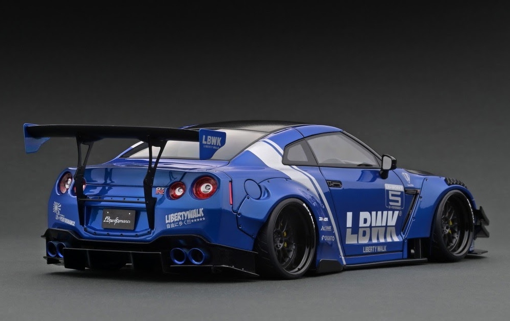 [Backorder] Ignition Model 1:43 LB-WORKS Nissan GT-R R35 type 2 Blue