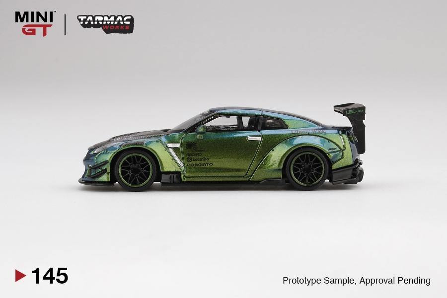 ミニGT ターマック LBWK LB GT-R R35 マジックグリーン-