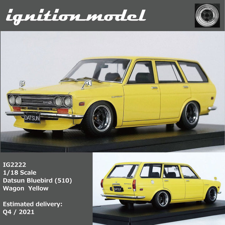Ignition Model 1:18 Datsun Bluebird (510) Wagon Yellow