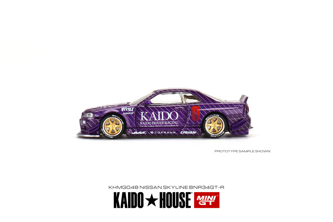 Kaido House + Mini GT 1:64 Nissan Skyline GT-R (R34) Kaido Works V1 KHMG048 Side