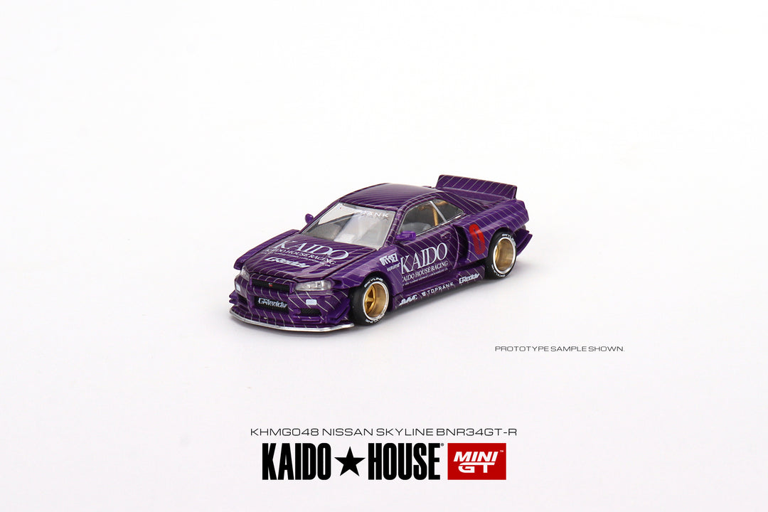 Kaido House + Mini GT 1:64 Nissan Skyline GT-R (R34) Kaido Works V1 KHMG048