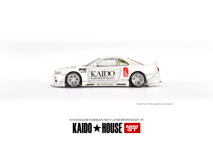 Kaido House + Mini GT 1:64 Nissan Skyline GT-R (R34) Kaido Works V2 KHMG049 Side