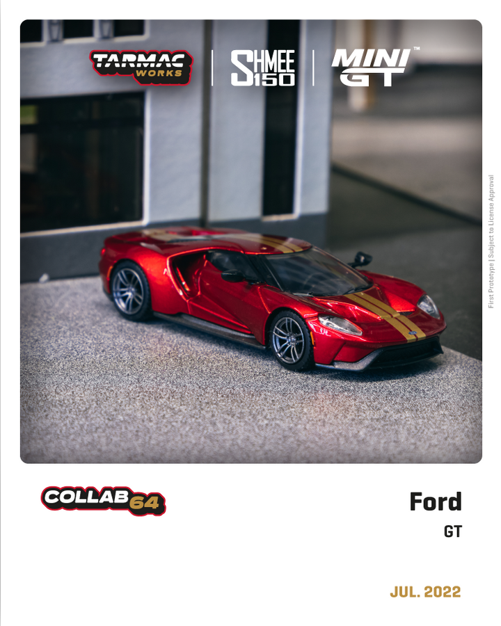 Tarmac Works 1:64 Ford GT Liquid Red MGT00273-L