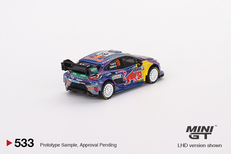 Mini GT 1:64 Ford Puma Rally1 #19 M-Sport Ford WRT 2022 Rally