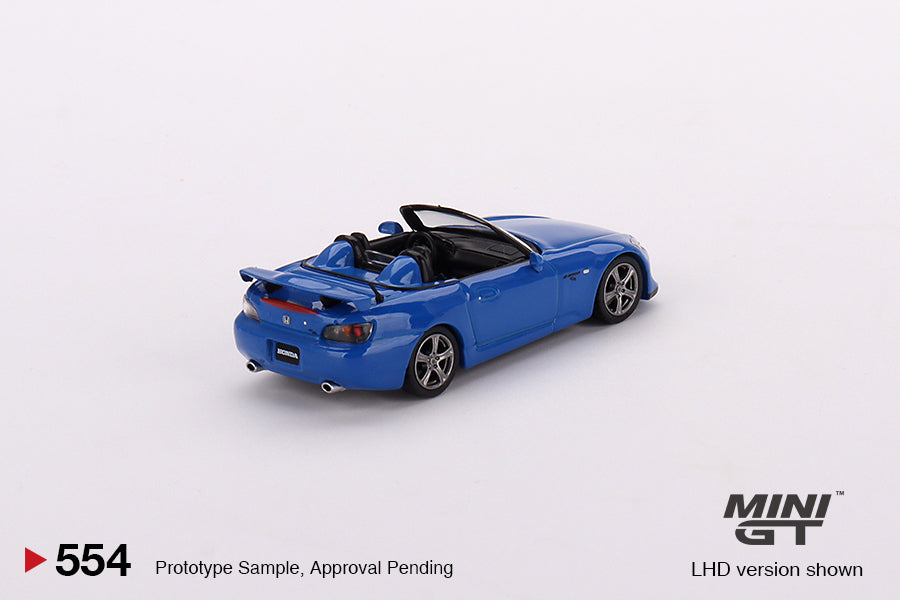 Mini GT 1:64 Honda S2000 (AP2) CR Apex Blue LHD MGT00554 Rear