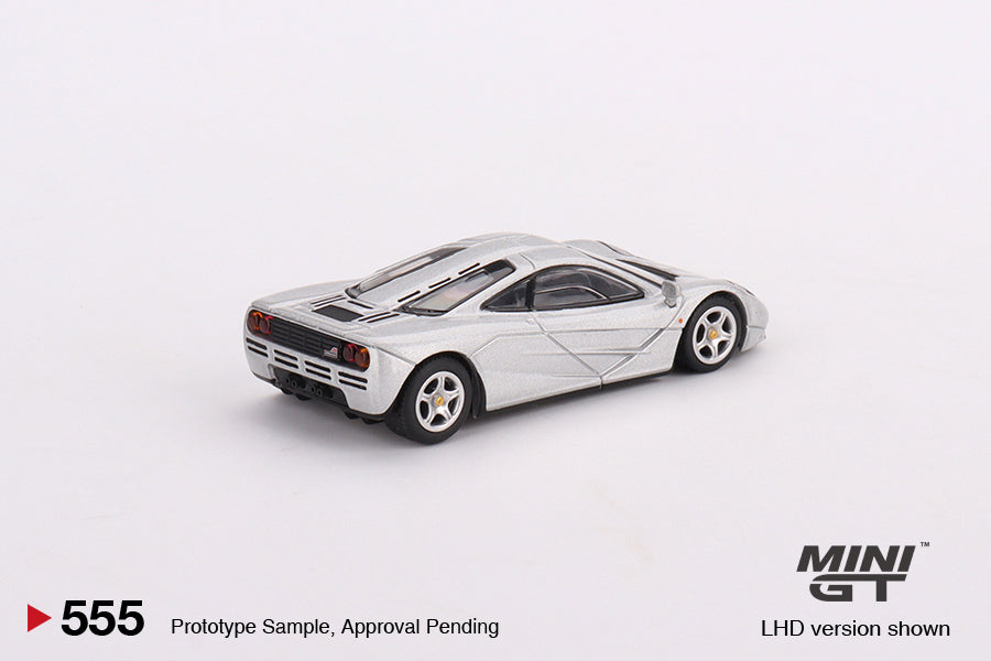 Mini GT 1:64 McLaren F1 Magnesium Silver LHD MGT00555 Rear