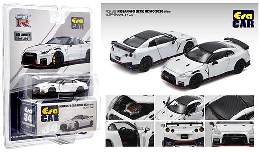 Era Car 1:64 2020 Nissan GTR R35 Nismo White - Horizon Diecast
