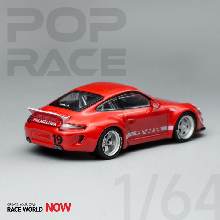 POPRACE 1:64 Porsche RWB 997 RED