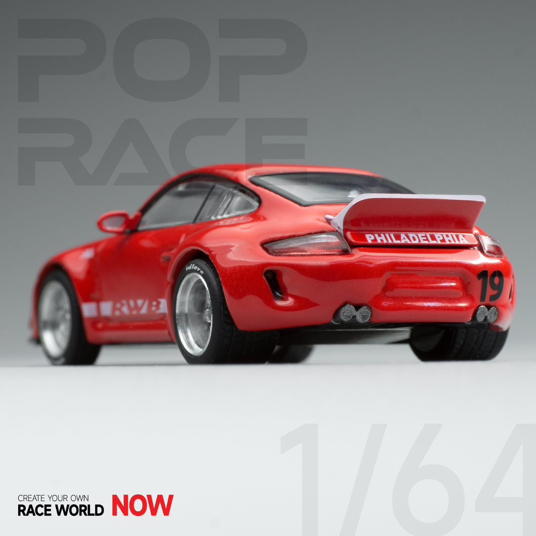 Prosche Rfb POPRACE 1:64 Porsche RWB 997 RED PR64-RWBP-97RD – Horizon Diecast