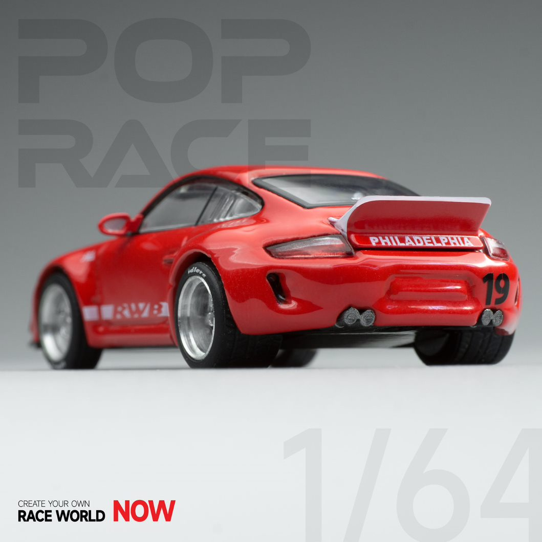 POPRACE 1:64 Porsche RWB 997 RED