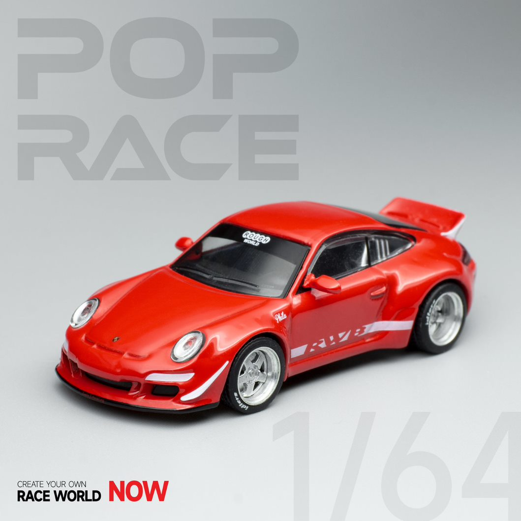 POPRACE 1:64 Porsche RWB 997 RED PR64-RWBP-97RD