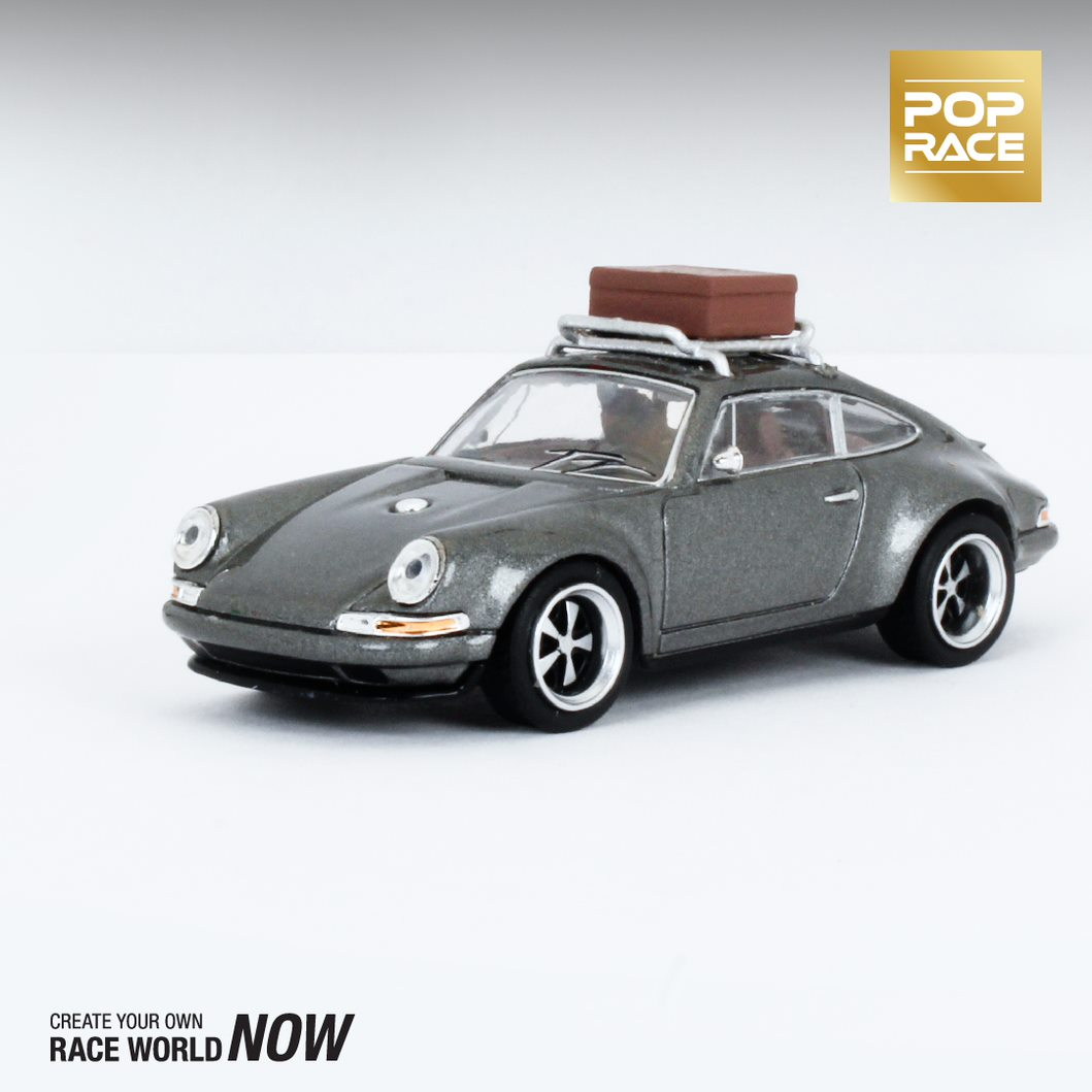 POPRACE 1:64 Singer Grey With Luggage PR64-SRG-GRY2